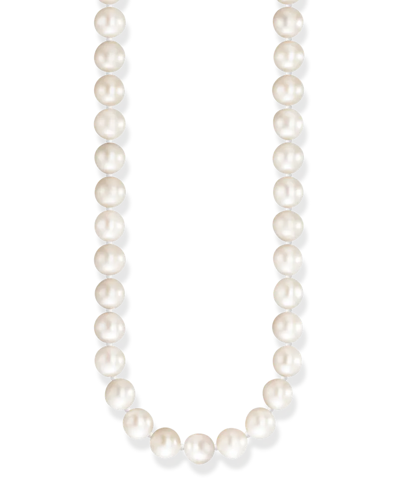 Thomas Sabo Damen Kette Perlen silber, Sterlingsilber Silberfarben