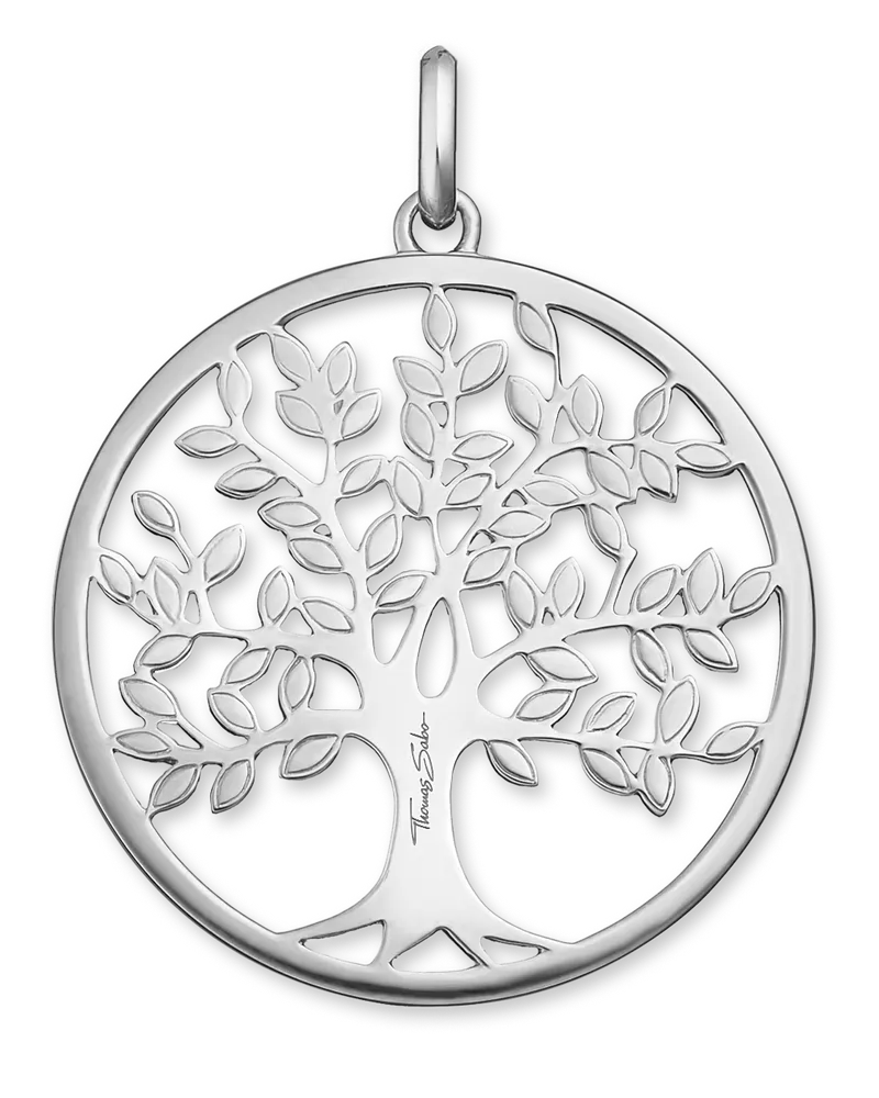 Thomas Sabo Damen Anhänger Tree of Love, Sterlingsilber Silberfarben