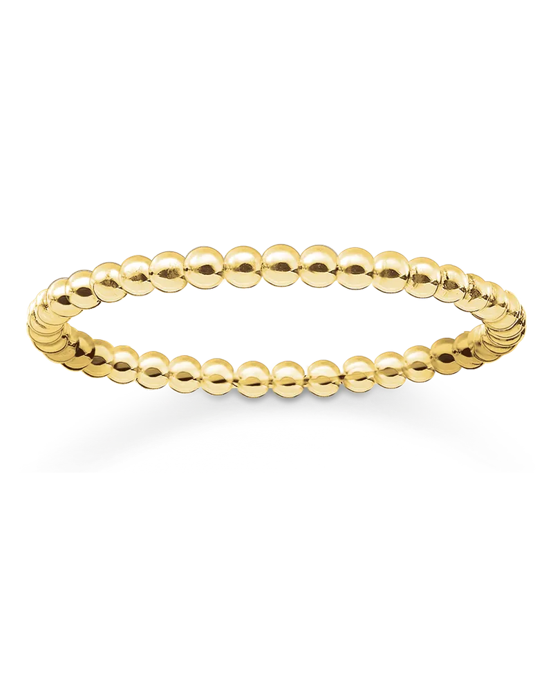 Thomas Sabo Damen Ring, Sterlingsilber Gelbgold vergoldet Gelbgoldfarben