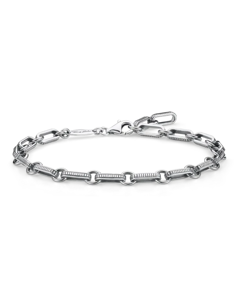 Thomas Sabo Herren Armband, Sterlingsilber geschwärzt Silberfarben