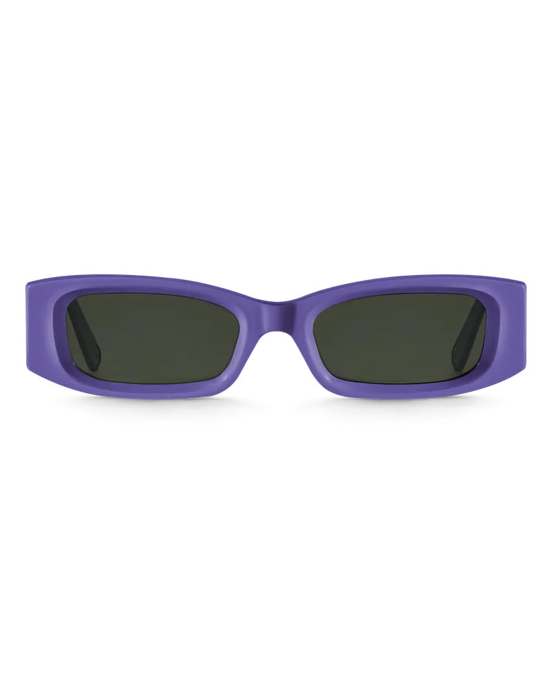 Thomas Sabo Damen Sonnenbrille Kim schmal rechteckig violett, 066 Grau