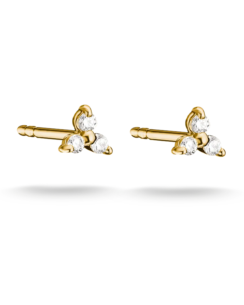 Thomas Sabo Ohrstecker mit weißem Zirkonia weiß H2368-M01-14 Gelbgoldfarben