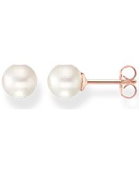 Thomas Sabo Ohrstecker Perle roségold Roségoldfarben