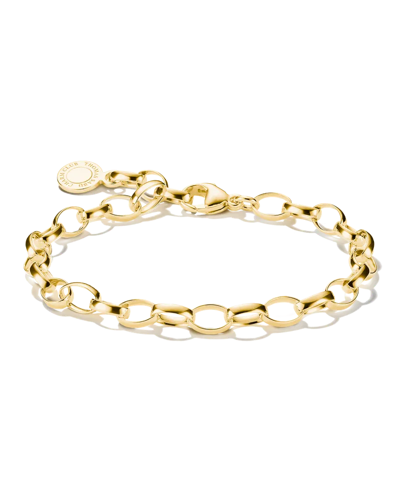 Thomas Sabo Charm-Armband – Original gelbgoldfarben X0031-S02-39-L19,5 Gelbgoldfarben