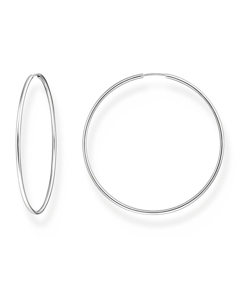 Thomas Sabo Damen Creolen groß Silber, Sterlingsilber Silberfarben