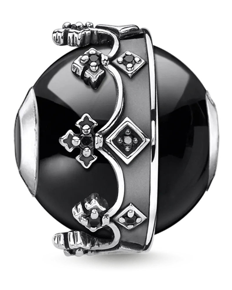 Thomas Sabo Bead Krone schwarz Schwarz