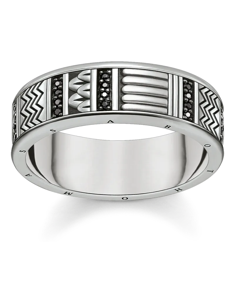 Thomas Sabo Herren Ring, Sterlingsilber Schwarz