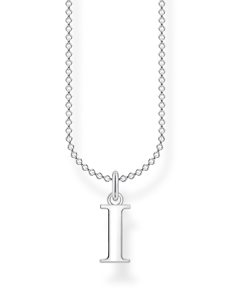 Thomas Sabo Damen Kette Buchstabe I, Sterlingsilber, Charming Collection Silberfarben