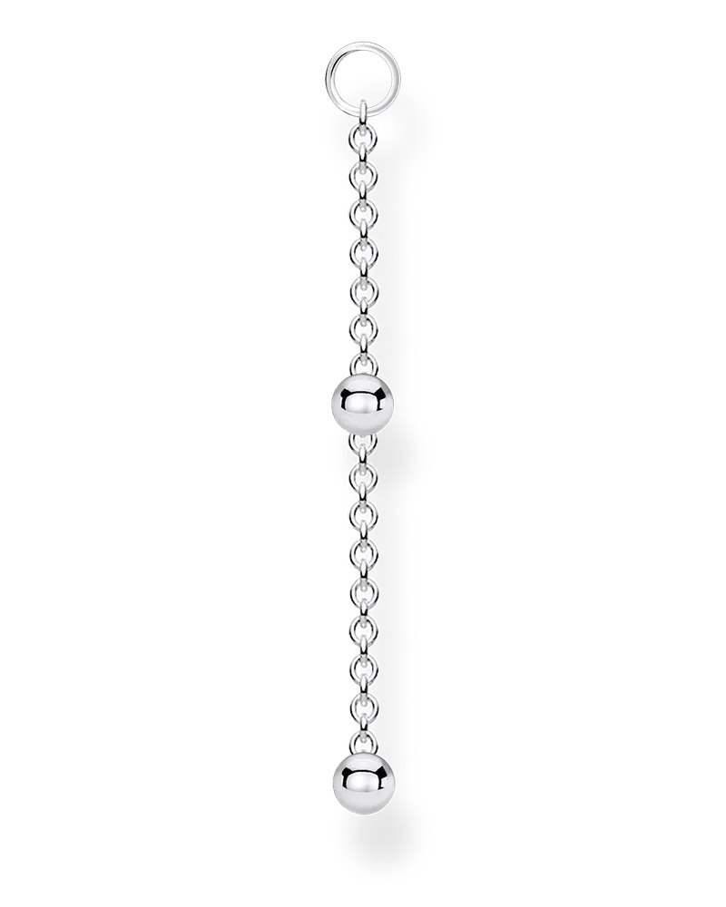 Thomas Sabo Damen Einzel Ohrring Anhänger Kugeln silber, Sterlingsilber, Charming Collection Silberfarben
