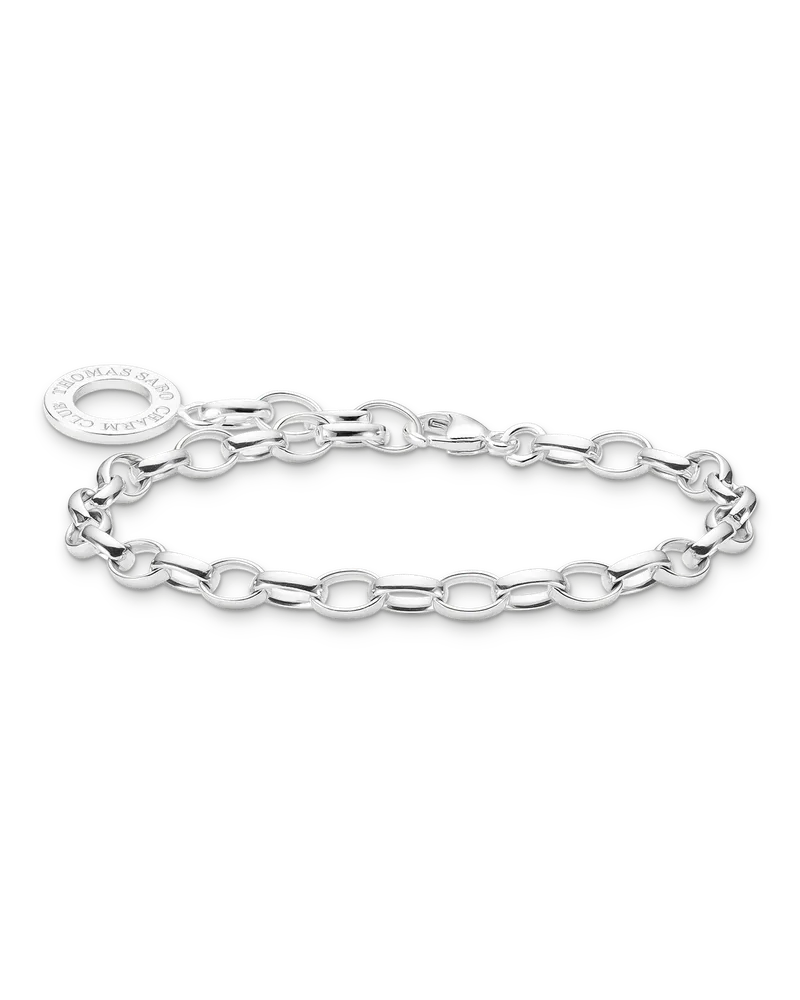 Thomas Sabo Damen Charm-Armband klassisch Silber, Sterlingsilber, Charm Club Collection Silberfarben