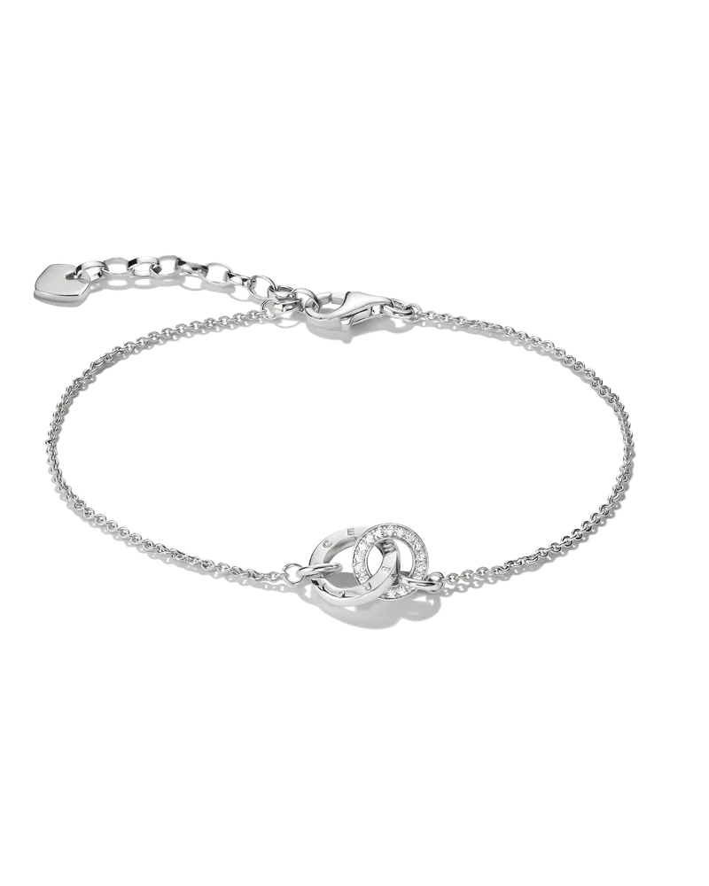 Thomas Sabo Armband Together mit weißem Zirkonia weiß A2239-051-14-L19V Silberfarben
