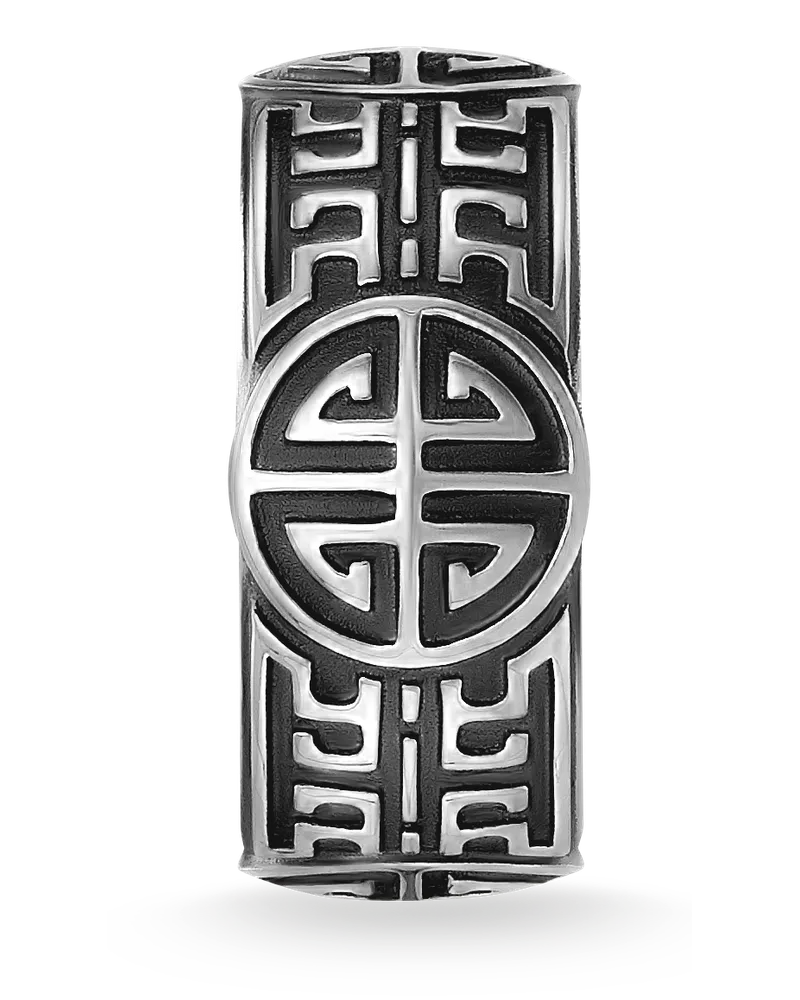 Thomas Sabo Herren Ring Ethno, Sterlingsilber geschwärzt Silberfarben