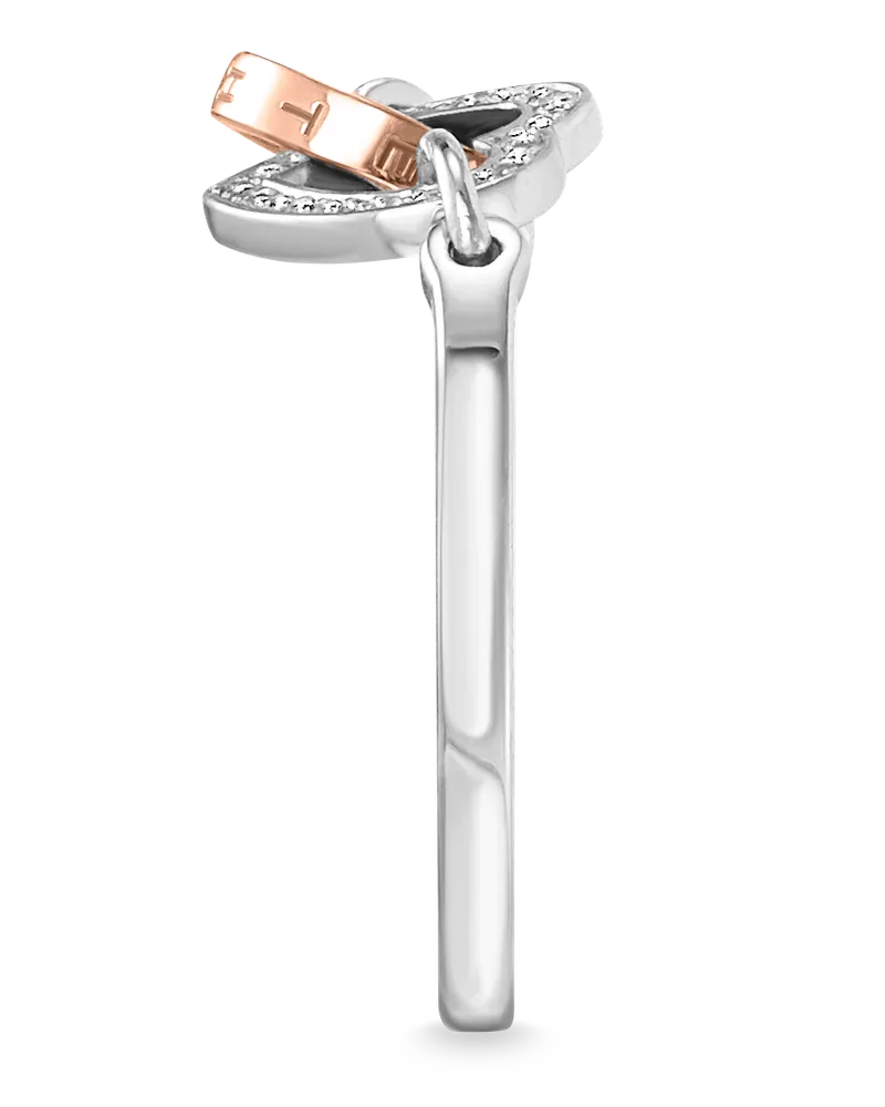 Thomas Sabo Damen Ring Together Herz, Roségold 9k Roségoldfarben