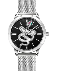 Thomas Sabo Damenuhr Schlange in 3D-Optik silber Schwarz