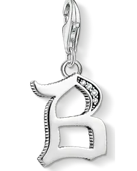 Thomas Sabo Charm-Anhänger Buchstabe B silber Silberfarben