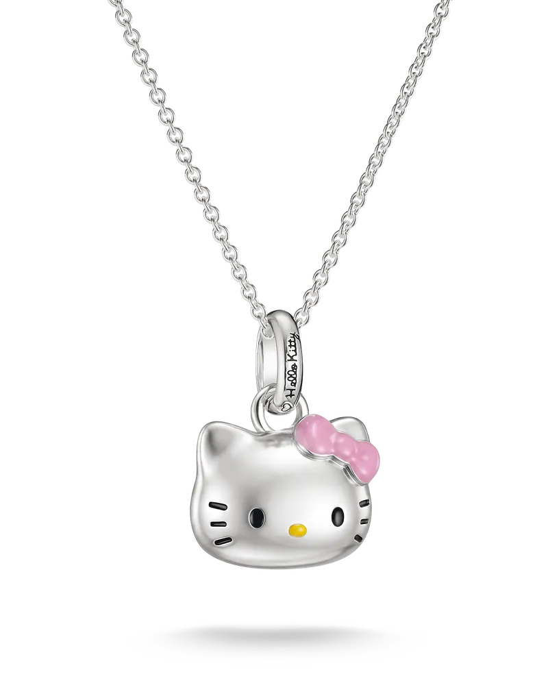 Thomas Sabo Damen Hello Kitty Kette pinke Schleife, M06 Gelb
