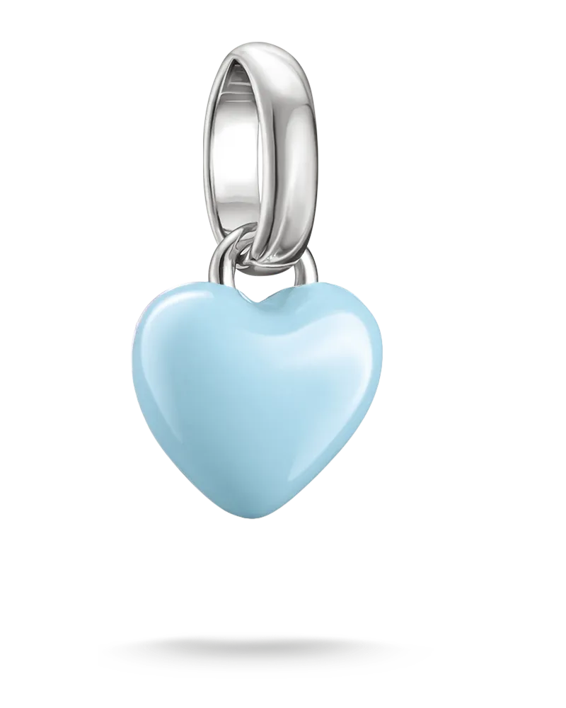 Thomas Sabo Charm hellblaues Herz – Connect hellblau CC1368-M02-31 Hellblau