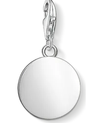 Thomas Sabo Charm-Anhänger Coin mit Gravur Silberfarben