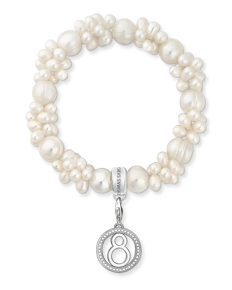 Thomas Sabo Damen Armband, Sterlingsilber, Charm Club Collection Silberfarben