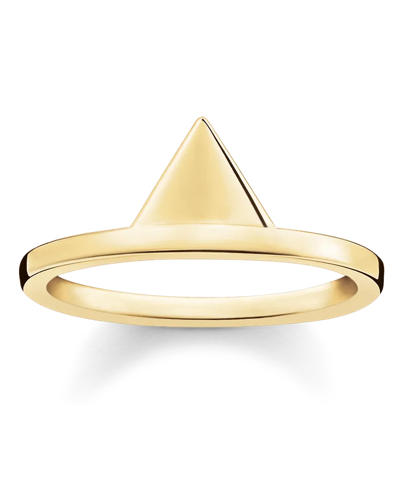 Thomas Sabo Damen Ring, Sterlingsilber Gelbgold vergoldet Gelbgoldfarben