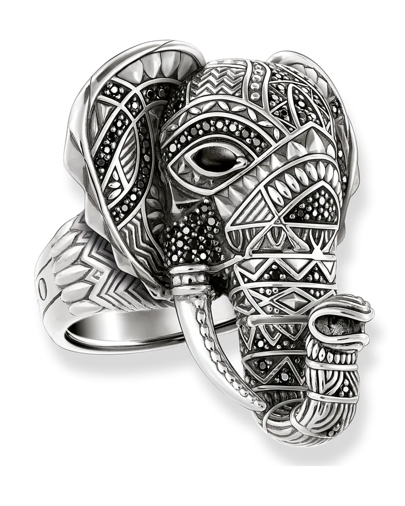 Thomas Sabo Damen Ring, Sterlingsilber Schwarz