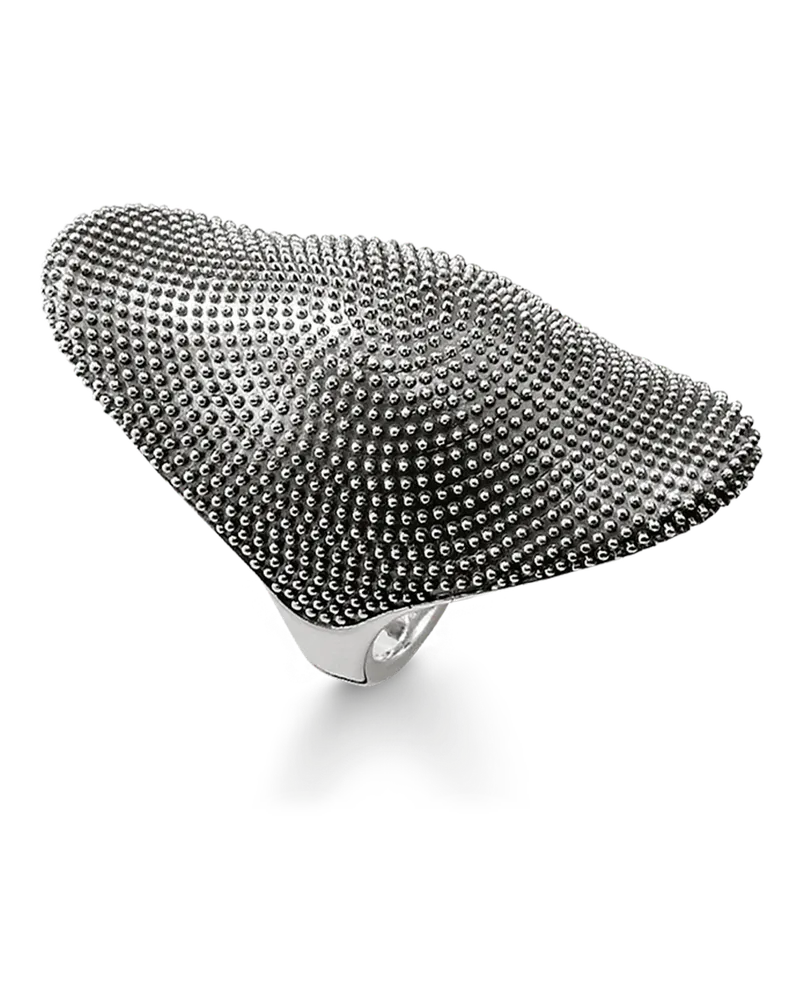 Thomas Sabo Damen Ring Kathmandu, Sterlingsilber geschwärzt Schwarz