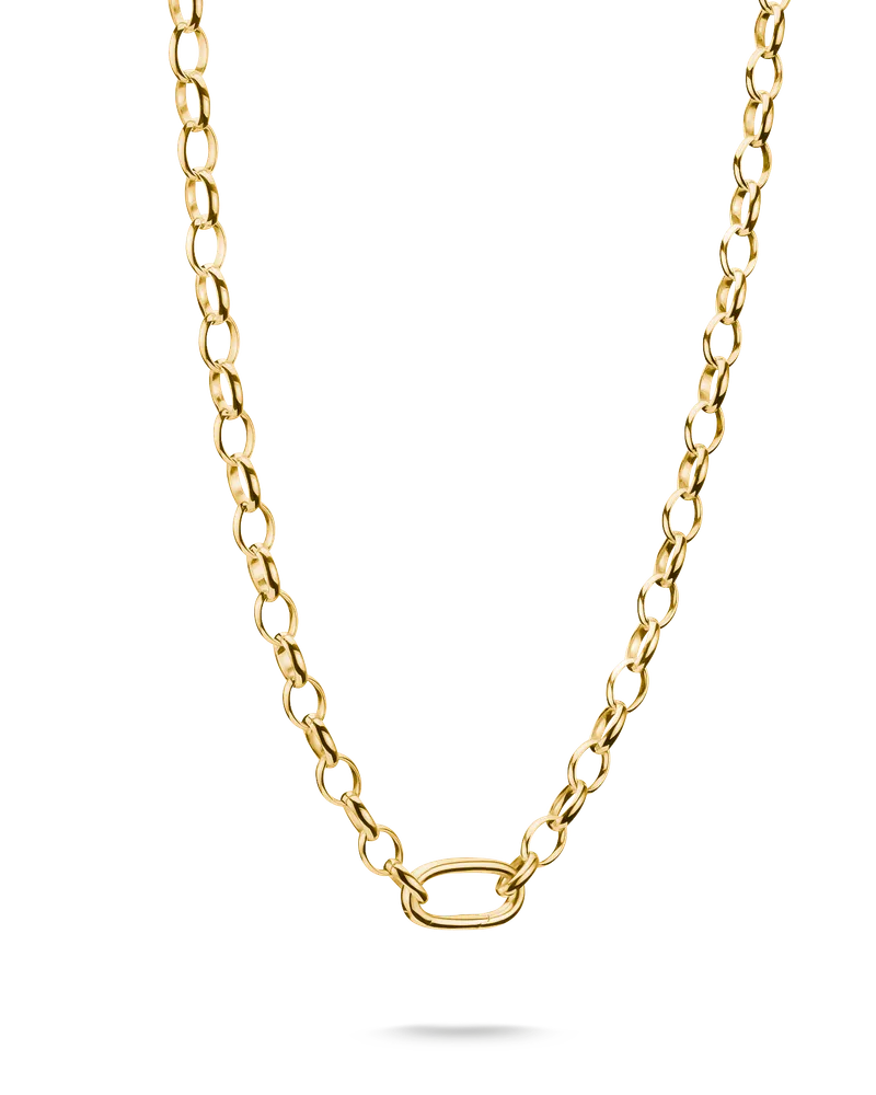 Thomas Sabo Charm-Kette Paperclip – Connect gelbgoldfarben C1206-S02-39-L50 Gelbgoldfarben