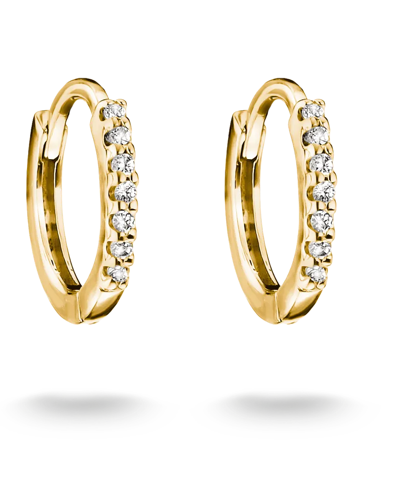 Thomas Sabo Creolen mit weißem Zirkonia weiß CR780-M01-14 Gelbgoldfarben