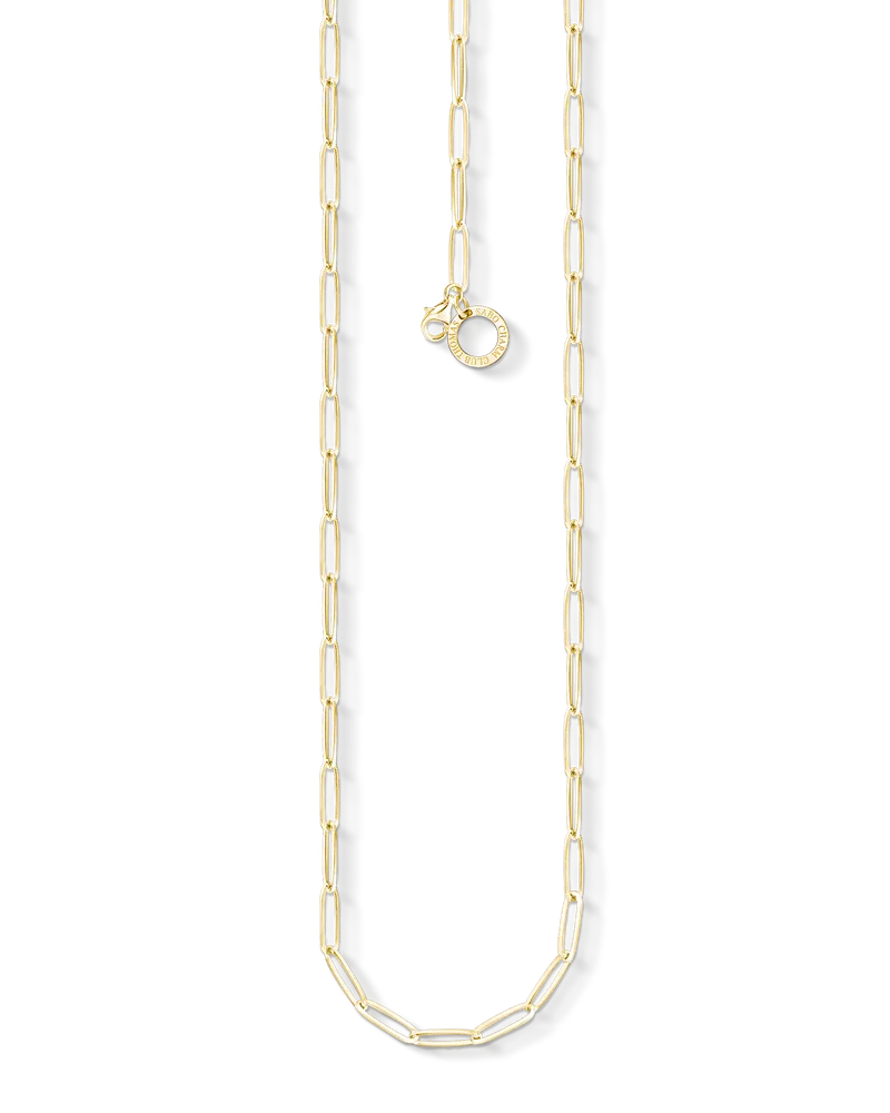 Thomas Sabo Damen Charm-Kette, Sterlingsilber Gelbgold vergoldet, Charm Club Collection Gelbgoldfarben
