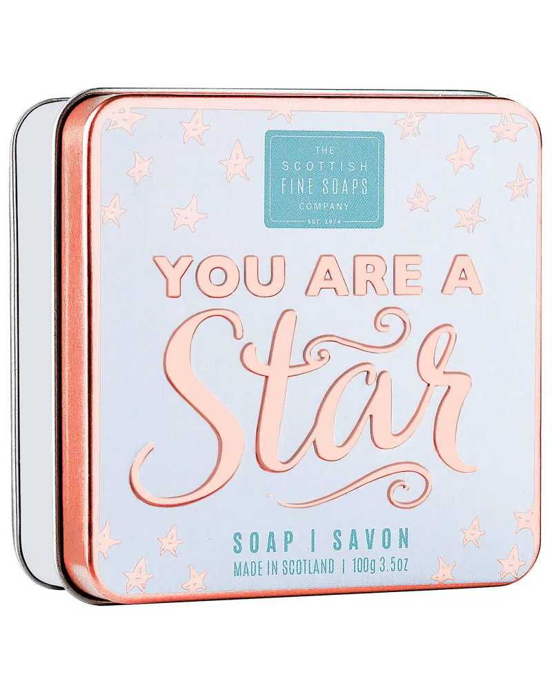 The Scottish Fine Soap Company Soap In A Tin - You Are A Star Weiss