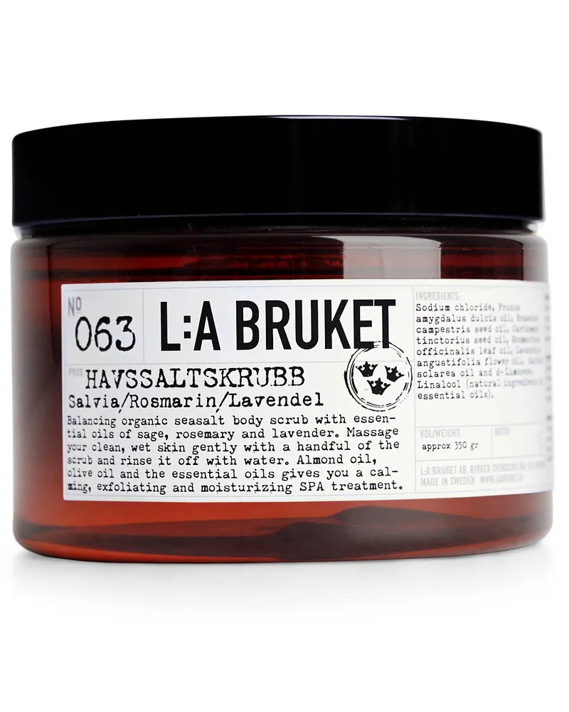 L:A Bruket No. 063 Salz Peeling Salbei/Rosmarin/Lavendel Weiss