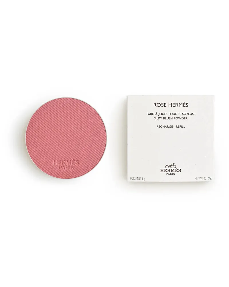 Hermès Nachfüll-Pudertiegel Rose  Silky Blush Rosa