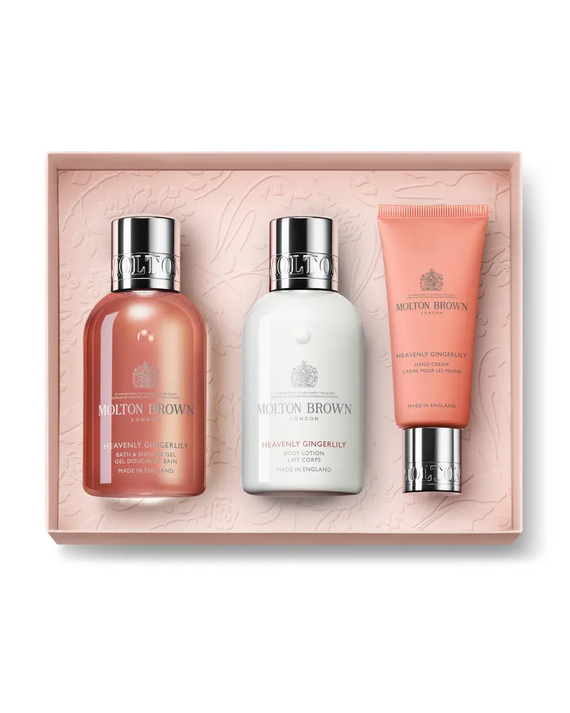 Molton Brown Heavenly Gingerlily Körper- und Handpflege Geschenkset Weiss