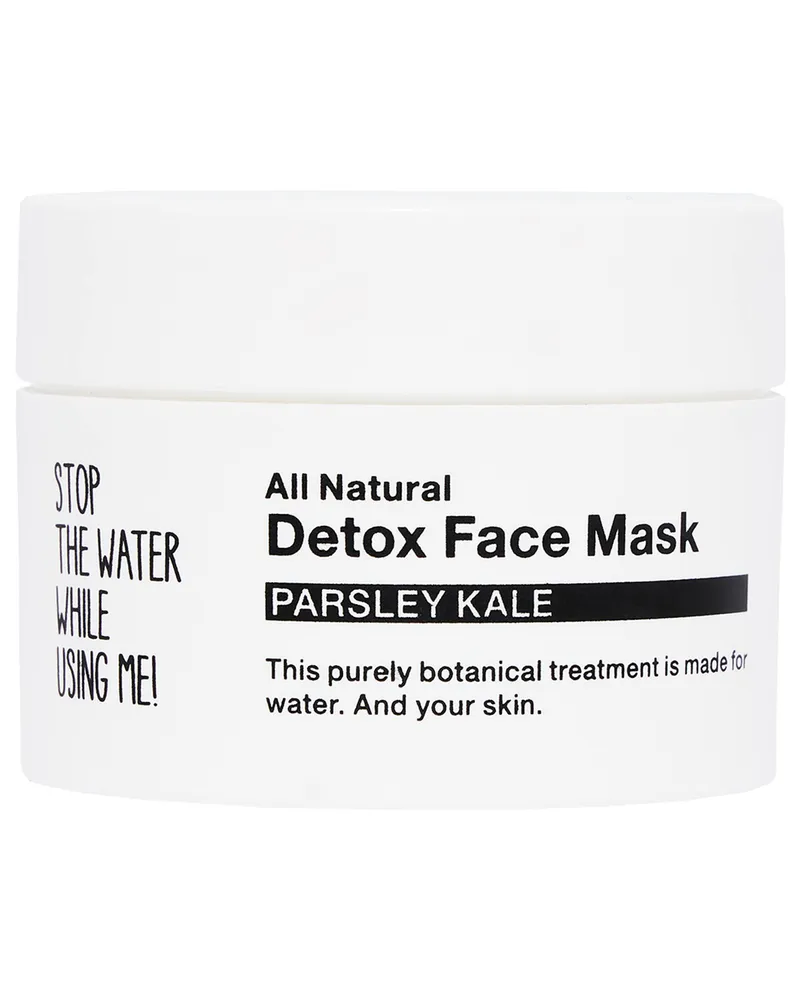 STOP THE WATER WHILE USING ME! All Natural Parsley Kale Detox Face Mask Weiss