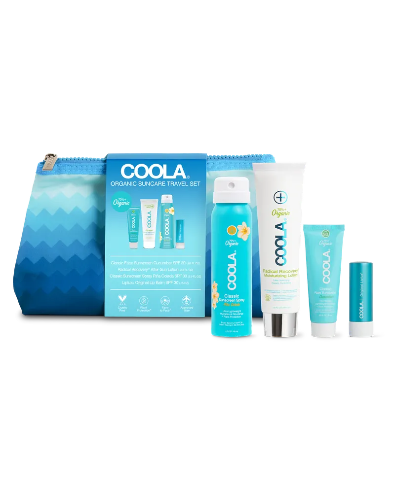 Coola Travel Kit 4-Piece Weiss