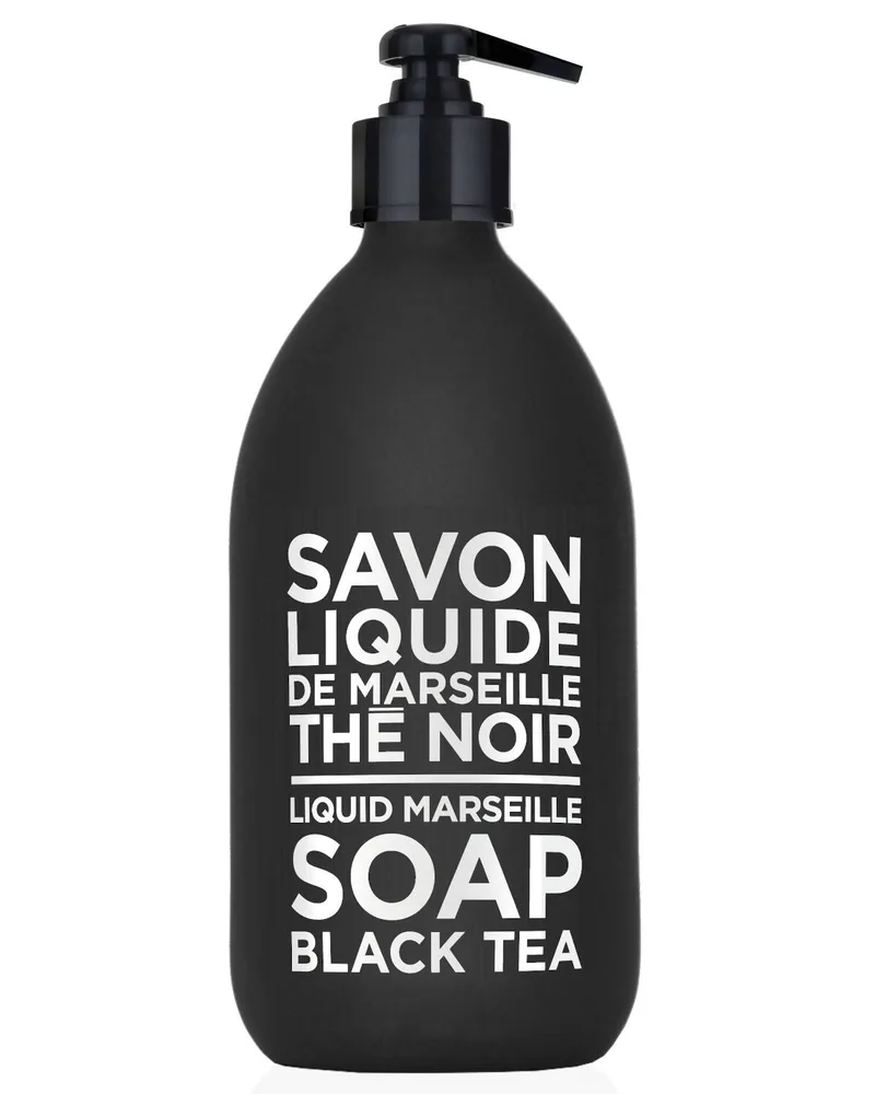 Compagnie de Provence Liquid Marseille Soap Glas Black Tea Weiss