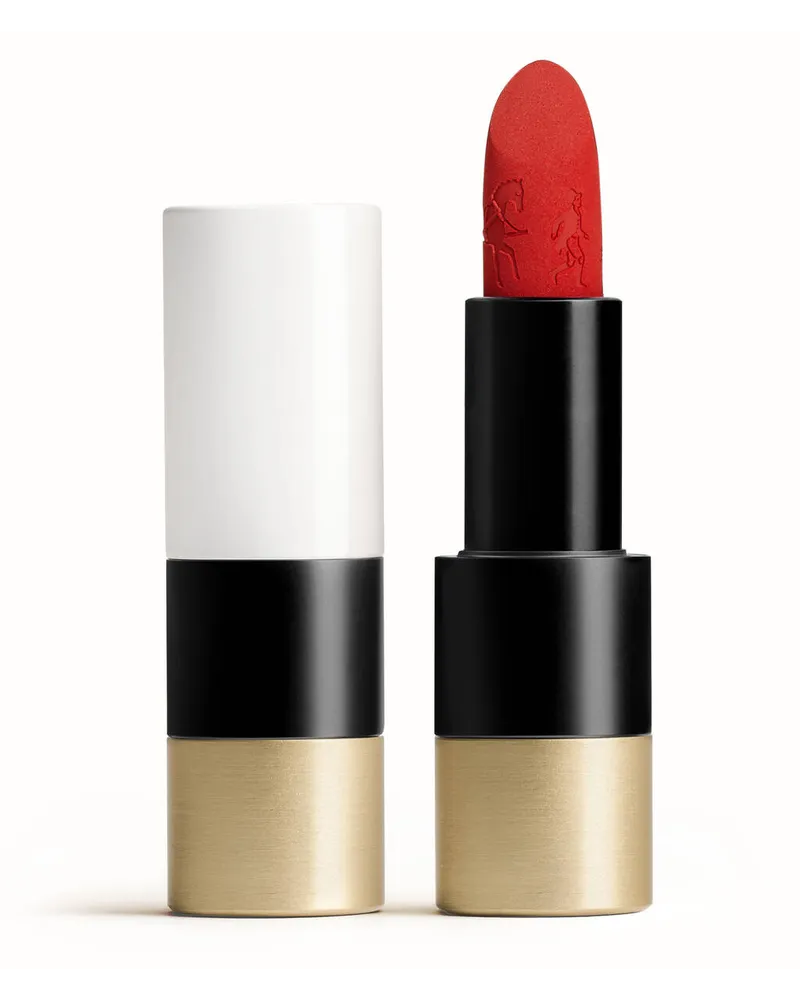 Hermès Rouge , matter Lippenstift, Limited Edition mit Gravur, Rouge Amazone Weiss