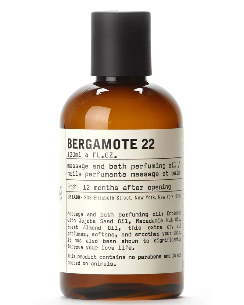 Le Labo Bergamote 22 Körper- und Badeöl Weiss