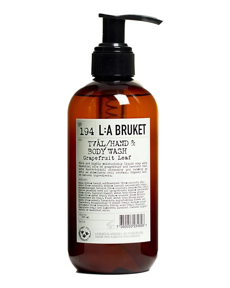 L:A Bruket No. 194 Liquid Soap Grapefruit Weiss