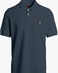 Parajumpers Piqué-Poloshirt mit Logo-Aufnäher Anthrazit