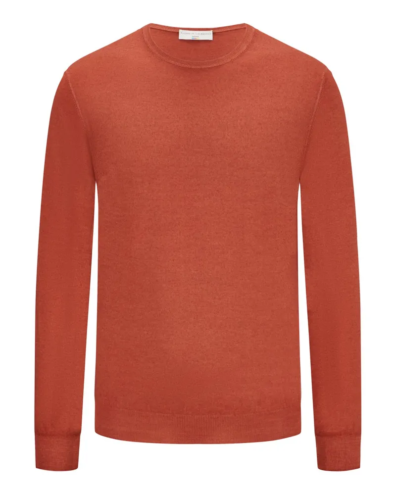 Filippo de Laurentiis Leichter Pullover aus feiner Merinowolle Rot