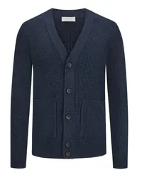 Filippo de Laurentiis Softe Strickjacke aus Merinowolle mit Kaschmiranteil Blau