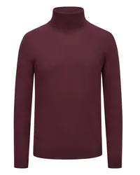 Gran Sasso Rollkragenpullover aus Merinowolle Bordeaux