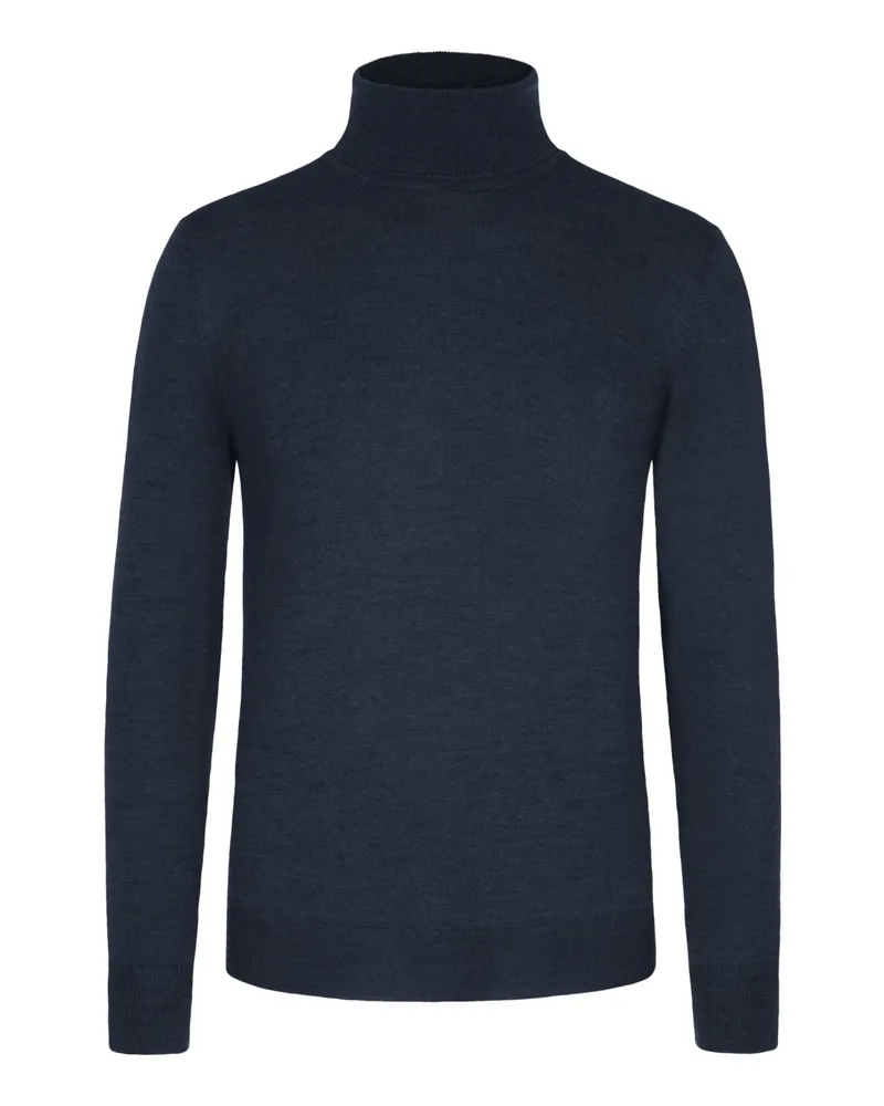 Gran Sasso Rollkragenpullover aus Merinowolle Marine