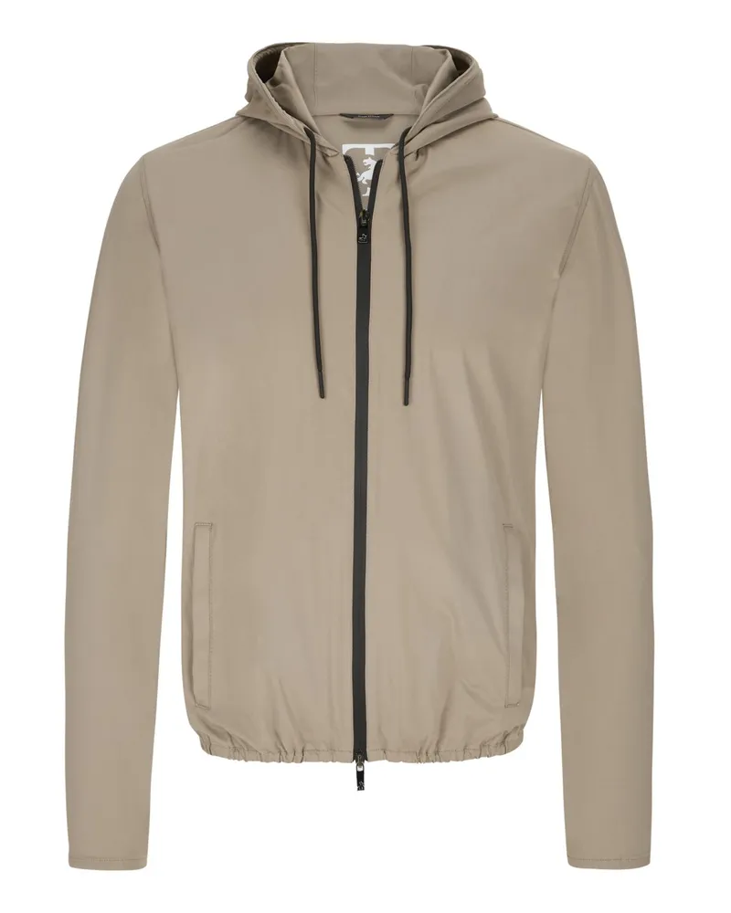 Tombolini Leichte Sweatjacke mit Stretchanteil Beige