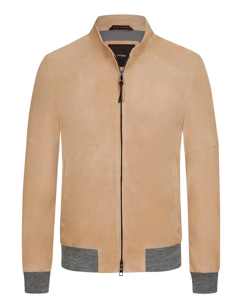 windsor. Blouson in Veloursleder-Qualität Beige