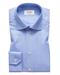 Eton Hemd im Minimaldessin, Contemporary Fit Hellblau