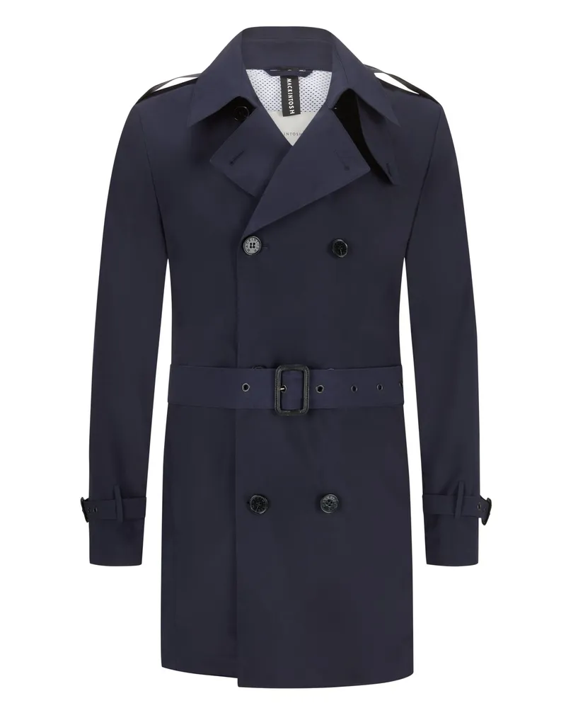 MACKINTOSH Wetterfester Eco Dry kurzer Trenchcoat Marine