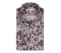 Flanellhemd mit floralem Allover-Print