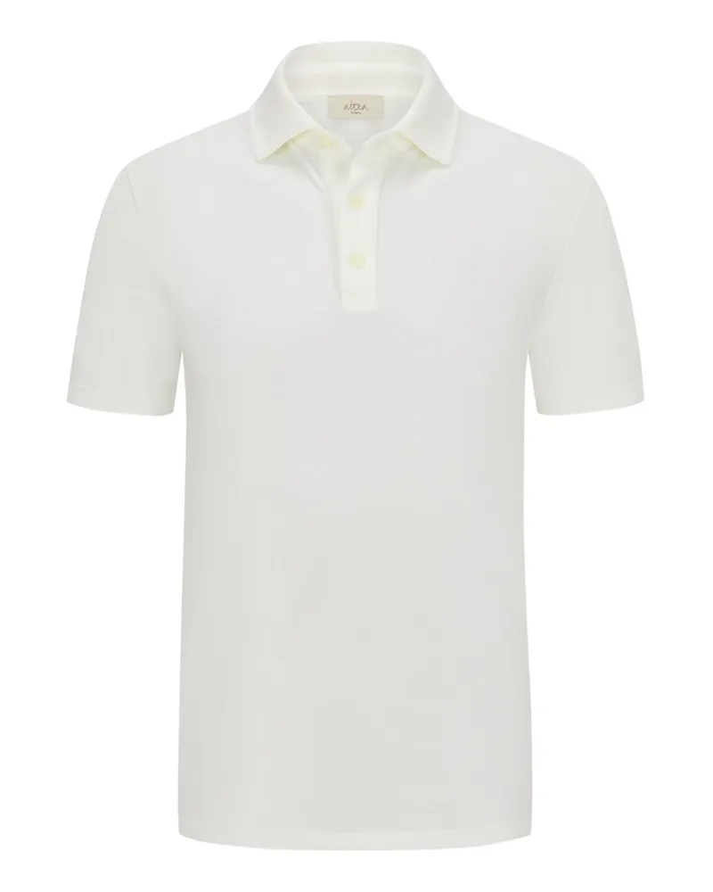 Altea Softes Piqué-Poloshirt aus Baumwolle Weiß